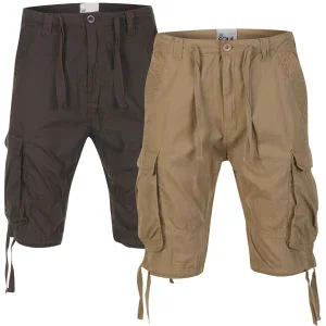55 Soul Men's 2-Pack Spirit Shorts - Charcoal/Stone - 28 - Charcoal/Stone Bild 1