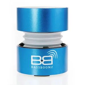 BassBoomz High Performance Tragbare Bluetooth Lautsprecher, blau Bild 1
