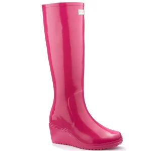 Wedge Welly Candy Girl Unique Wellington Boots - 5 - Rosa Bild 1