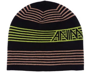Animal 'Wilden' Engineered Stripe Beanie - Eine Größe - Marineblau Bild 1