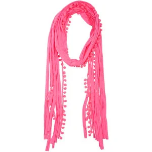 Firetrap Pom Plain Pompom Jersey Scarf - Eine Größe - Stein Bild 1