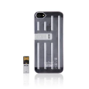 Veho SAEM S7 iPhone Case with Integrated 8GB USB Pen Drive - for iPhone 5/5S - Super Clear Bild 1