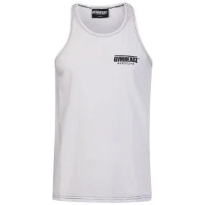 Gymheadz Herren Hardcore Bodybuilding Weste Weiß - S - Weiß Bild 1
