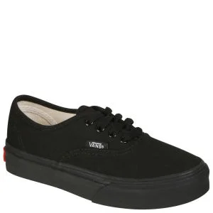 Vans Kids' Authentic Canvas Trainers - Black/Black - 10 - - Bild 1