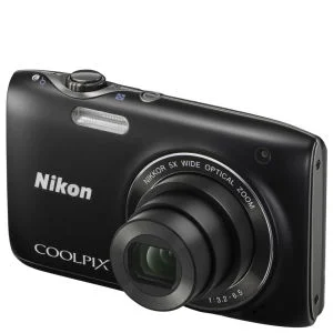 Nikon Coolpix S3100 Compact Digital Camera - Black (14MP, 5x Optical Zoom, 2.7 Inch LCD) - Grade A Refurb Bild 1
