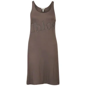 Chloe Women's Tonal Jersey Dress - Light Brown - 10 - Light Brown Bild 1