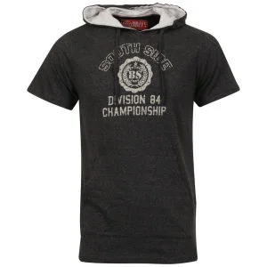 Brave Soul Men's Hooded T-Shirt - Charcoal - M - Dunkelgrau Bild 1