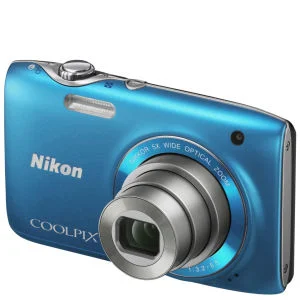 Nikon Coolpix S3100 Compact Digital Camera - Blue (14MP, 5x Optical Zoom) 2.7 Inch LCD Refurbished Bild 1