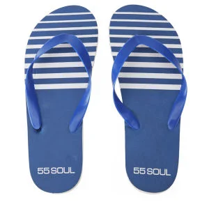 55 Soul Herren Flip Flops - Blau - 6/7 - Blau Bild 1