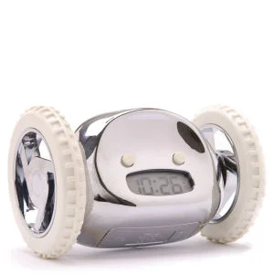 Clocky der fliehende Wecker - Eine Größe - Silber Bild 1