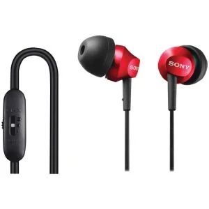 Sony MDR-EX58V Earphones - Red Bild 1