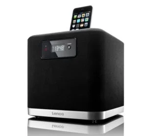 Lenco IPD-4303 iPod/iPhone Docking Station with 3D Sound - Black Bild 1