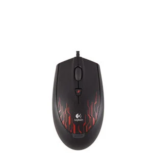 Logitech G100 optische Gaming Maus: Schwarz/Rot Bild 1