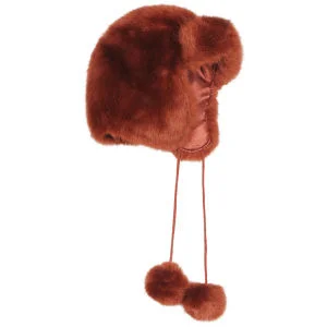 Women's Faux Fur Trapper - Burnt Orange Bild 1