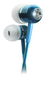 BassBuds Classic Collection Ohrhörer mit Swarovski Element - Hellblau Bild 1
