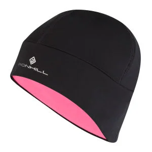 RonHill Women's Vizion Beanie & Glove Set - Black/Fluorescent Pink - S-M - Schwarz Bild 1