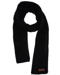 Animal 'Albe' Chunky Knit Rib Scarf - Eine Größe - Schwarz Bild 1