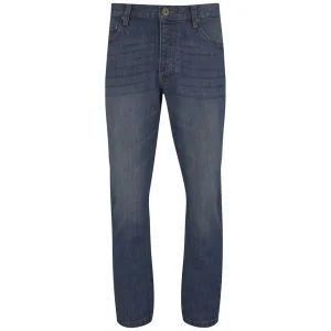 Brave Soul Herren Spectra Regular Fit Jeans - Blau - 30R - Blau Bild 1