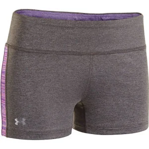 Under Armour Damen Sonic Varsity Shorts - Grau/Lila - XS - Carbon Heather/Pride Bild 1