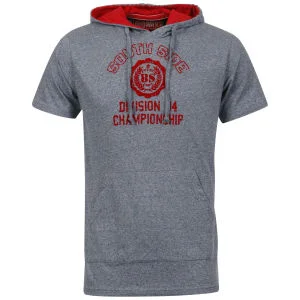 Brave Soul Men's Hooded T-Shirt - Blue - M - Blau Bild 1