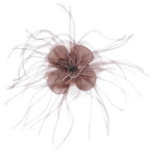 Flower Fascinator Clip - Pewter Bild 1