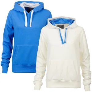 55 Soul Women's 2-Pack Hooded Jumpers - Mid Blue/Cream - S - Bunt Bild 1