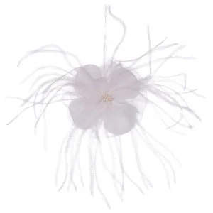 Flower Fascinator Clip - White Bild 1
