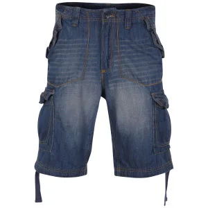 Ringspun Männer Trench Shorts - Denim - 28 Bild 1