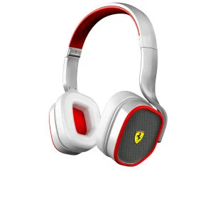 Ferrari Scuderia R200 Headphones Including Mic and In-line Remote - White Bild 1
