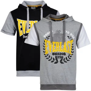 Everlast Men's 2-Pack Short Sleeve Layered T-Shirts - Grey/White Sleeve and Black/Grey - S - Grey/White & Black/Grey Bild 1