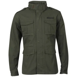 Ringspun Herren Drive Jacke - Khaki - S - Kaki Bild 1