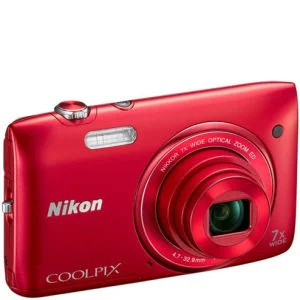 Nikon Coolpix S3400 - Rot ( 20.48 MP,7 x Optischer Zoom,2,7 Zoll LCD ) - Grad A Refurb Bild 1