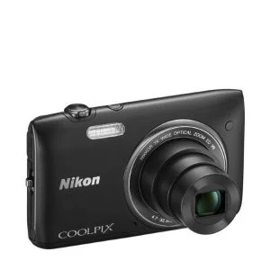 Nikon Coolpix S3500 Digital Kamera - Schwarz (20MP, 7x Optischer Zoom, 2,7 Zoll LCD) - Grad A Refurb. Bild 1