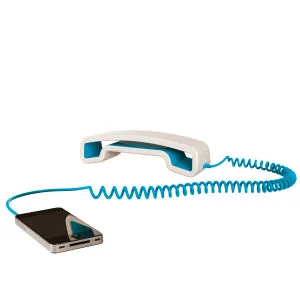 Swissvoice ePure Schnurgebundener Handteil für Mobiltelefone - Weiß/Blau Bild 1