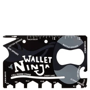 Wallet Ninja 18-in-1 Multi-Werkzeug mit Flaschenöffner, Schraubenschlüssel und Schraubendreher Bild 1