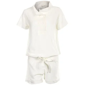 Chloe Women's Double Button Playsuit - White - 10 - Weiß Bild 1