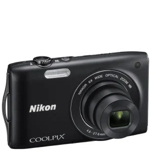 Nikon Coolpix S3300 Compact Digital Camera (16MP, 6x Optical, 2.7 Inch LCD) - Black Bild 1