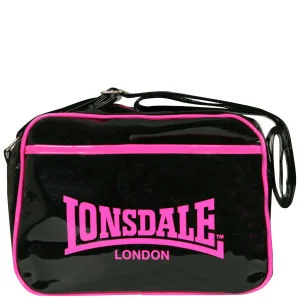 Lonsdale East West Contrast Trim Messenger Bag - Pink Bild 1