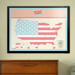 USA Karte zum frei Rubbeln - Scratch Map USA Edition Bild 1