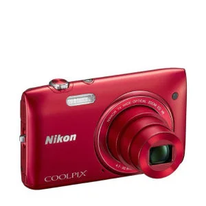 Nikon Coolpix S3500 Digital Kamera - Rot (20MP, 7x Optischer Zoom, 2,7 Zoll LCD) - Grad A Refurb. Bild 1