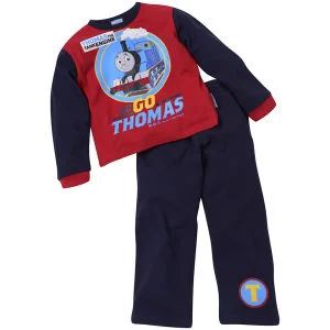 Thomas The Tank Engine Jungen Maximum Speed Pyjama Set - Rot/Royalblau - 12-18 months - Red/Navy Bild 1
