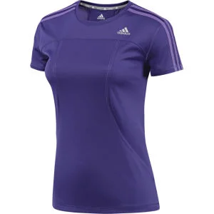 adidas Women's Response Short Sleeve T-Shirt - Blast Purple/Ray Purple - S - Blastpurple/RayPurple Bild 1