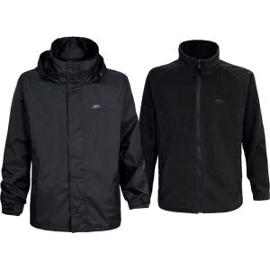 Trespass Herren 3 in 1 Jacke - Schwarz - S - Schwarz Bild 1