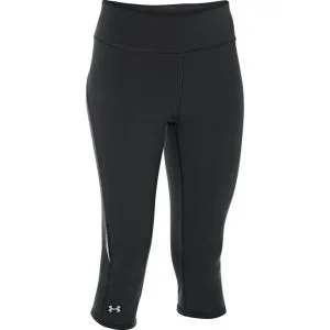 Under Armour Damen UA Stunner Capri Tights - Schwarz - XS - Black/Reflective Bild 1