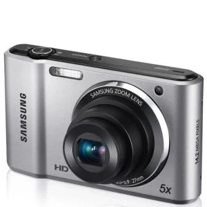 Samsung ES91 Compact Digital Camera (14MP, 5x Optical, 2.7 Inch LCD) - Silver Bild 1