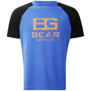 Craghoppers Herren Bear Grylls Technical T-Shirt (Großes Logo) - Extrem Blau - S - Extreme Blue Bild 1