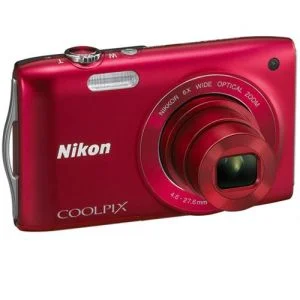 Nikon Coolpix S3200 - Red (16 MP, 6 x Optical Zoom, 2.7 Inch LCD) - Grade A Refurb Bild 1