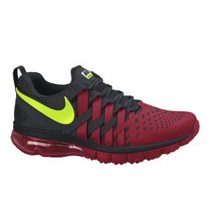 Nike Men's Fingertrap Max NRG Training Shoes - Gym Red/Black/Volt Green - UK 8 - Rot Bild 1