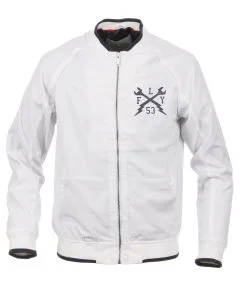 Fly53 Men's Savage Zip up Jacket - White - S - Weiß Bild 1