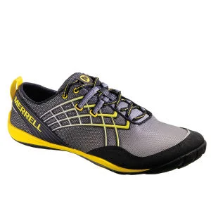 Merrell Herren Trail Handschuhe 2 Trail Laufschuhe - Grau/Gelb - 7 - Wild Dove Grey/Lemon Bild 1
